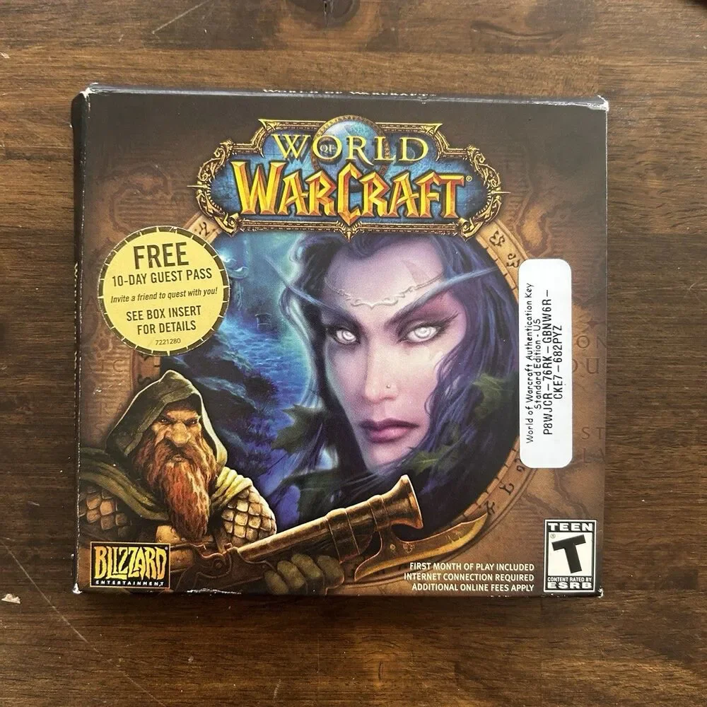World of Warcraft WoW Windows MAC Blizzard Entertainment 2006 Discs And sleeves